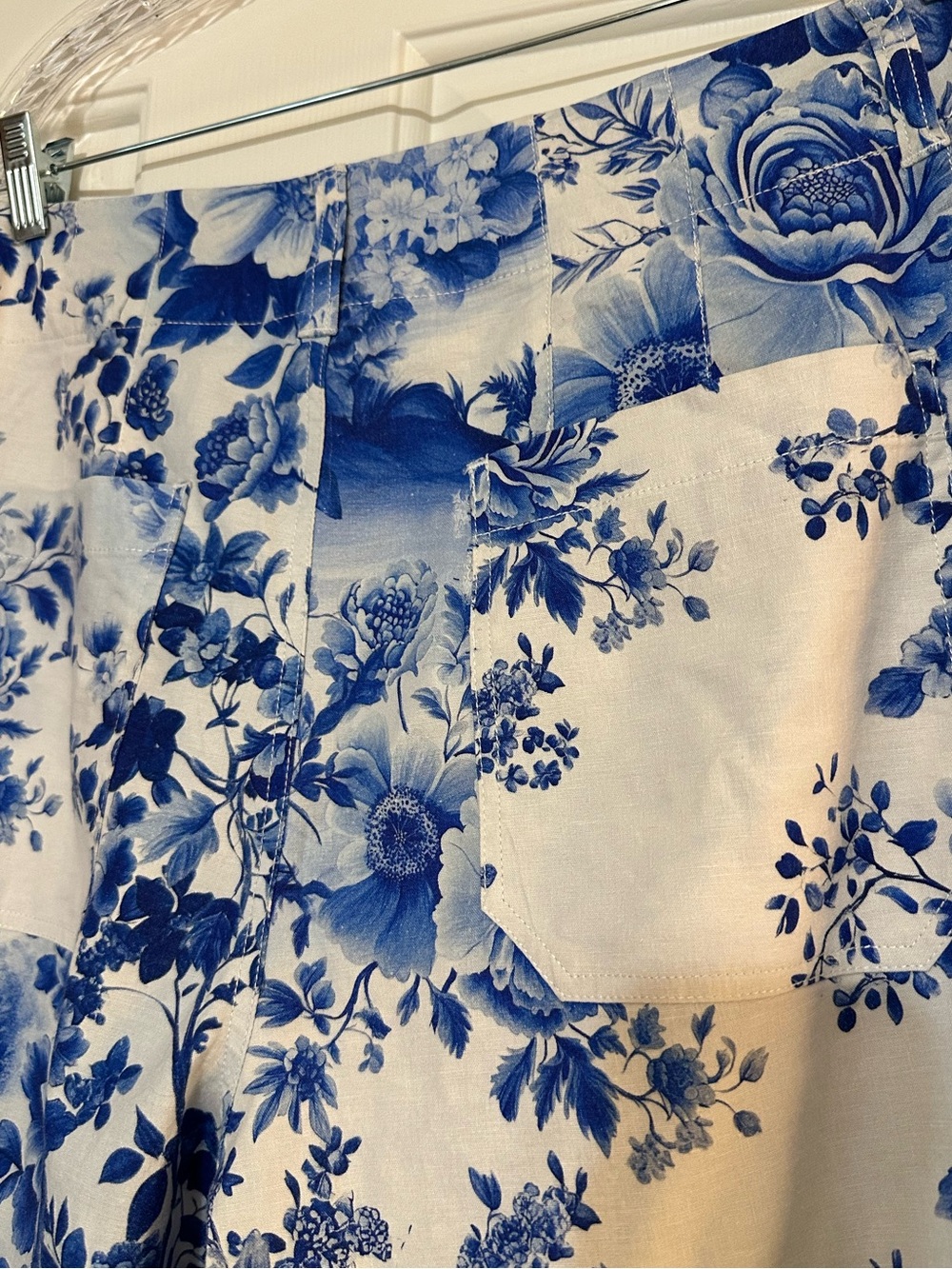 Anthropologie Maeve The Colette Linen Botanical Wide Leg Crop Pants 30 - Picture 12 of 15